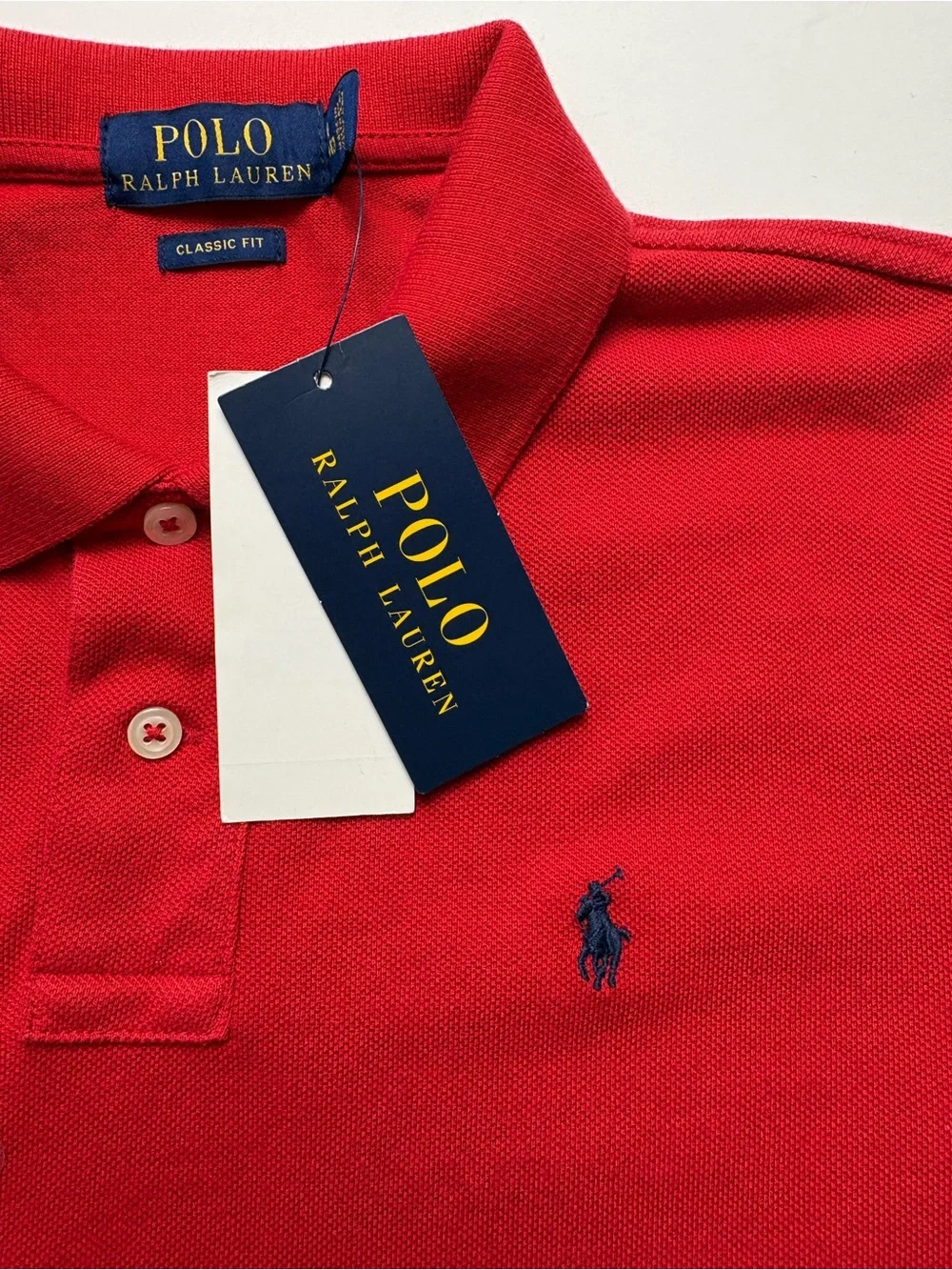NWT Polo Ralph Lauren Boys M 10-12 Classic Fit Polo Shirt Red